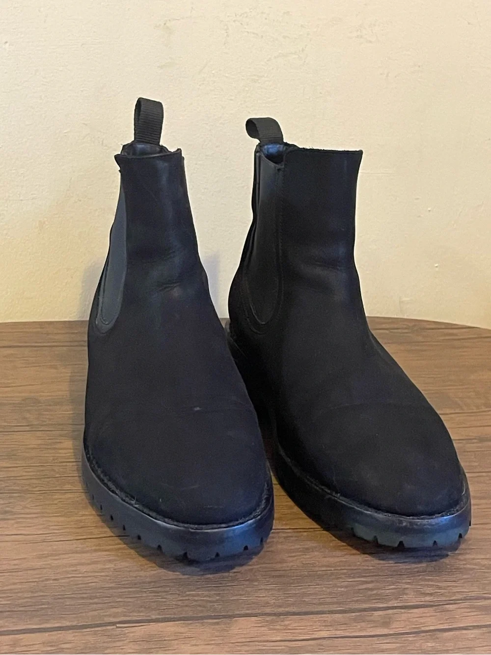Men's Black Chelsea Boots - Classic Slip-On Style